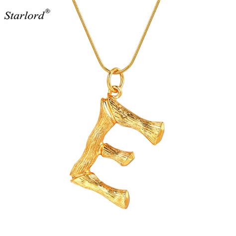 celine bamboo initial necklace